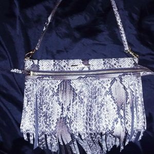 Nine West Henna Snake Saddle Up Clutch Cross-Body
